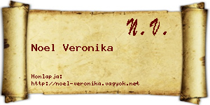 Noel Veronika névjegykártya